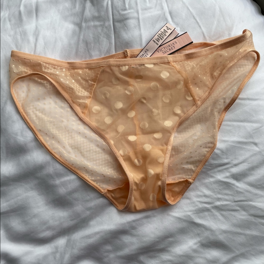 Victoria’s Secret peach polka dot panties